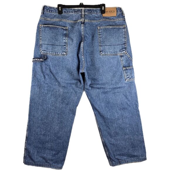 Nautica Other - Vintage Nautica Mens Baggy Carpenters Jeans 42x29 Skater Hip Hop Y2K Grunge